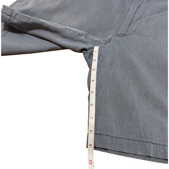 Banana Republic Aiden Shorts Blue Dobby Size 32 9” Inseam Classic Fit Preppy EUC - Picture 8 of 8